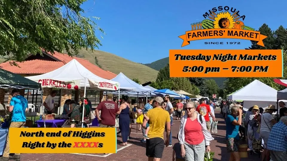 Missoula Farmers Market - Tuesdays from 5:00 pm - 7:00 pm