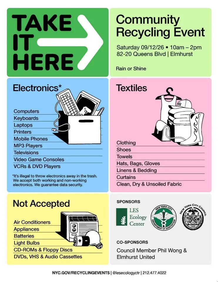 Community Recycling Event - Elmhurst Elks Lodge