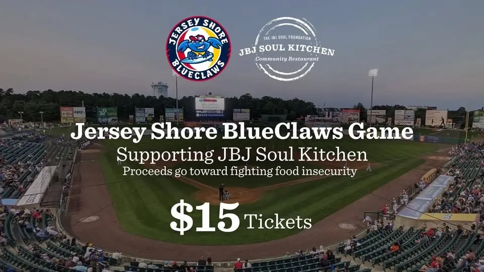 JBJ Soul Kitchen Night at the Jersey Shore BlueClaws Game ⚾