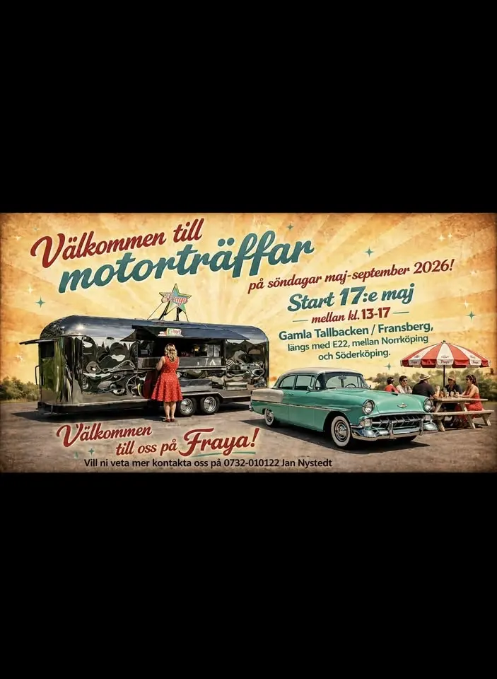 Motorträffar på Tallbacken/ Fransberg i Norrköping 