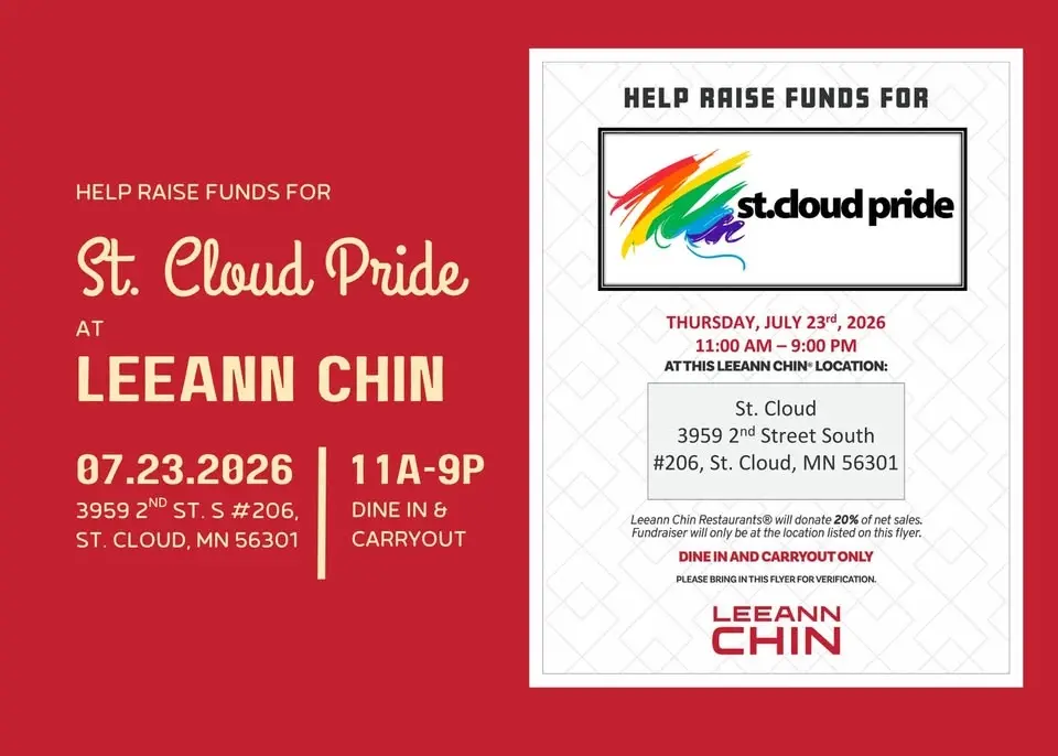 St. Cloud Pride Fundraiser - Leeann Chin