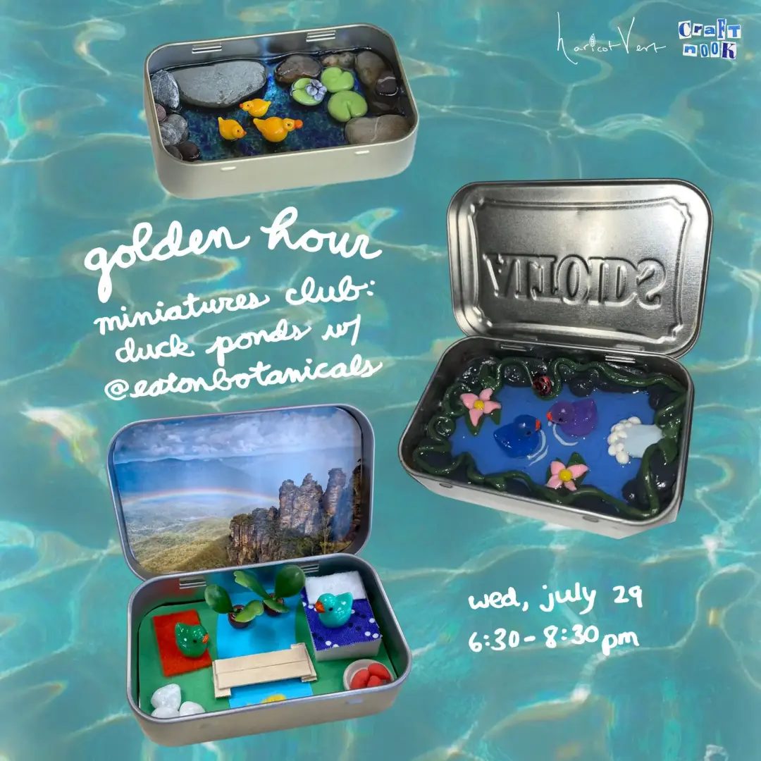 golden hour miniatures club: duck ponds w/ @eatonbotanicals