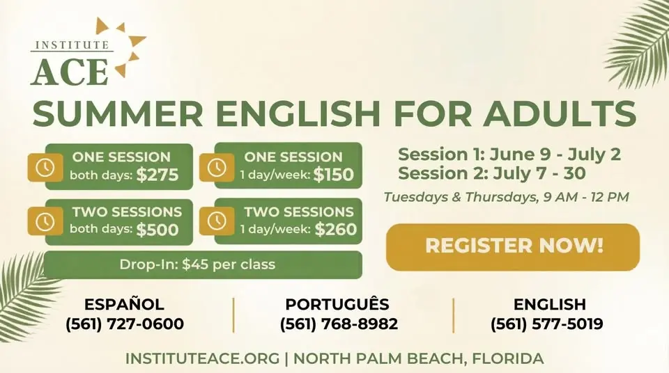 Summer English Classes for Adults - Session 2