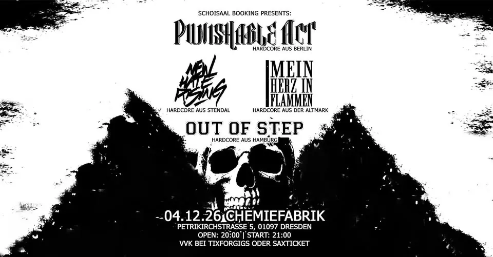 Punishable Act,New Hate Rising,Out Of Step,Mein Herz in Flammen