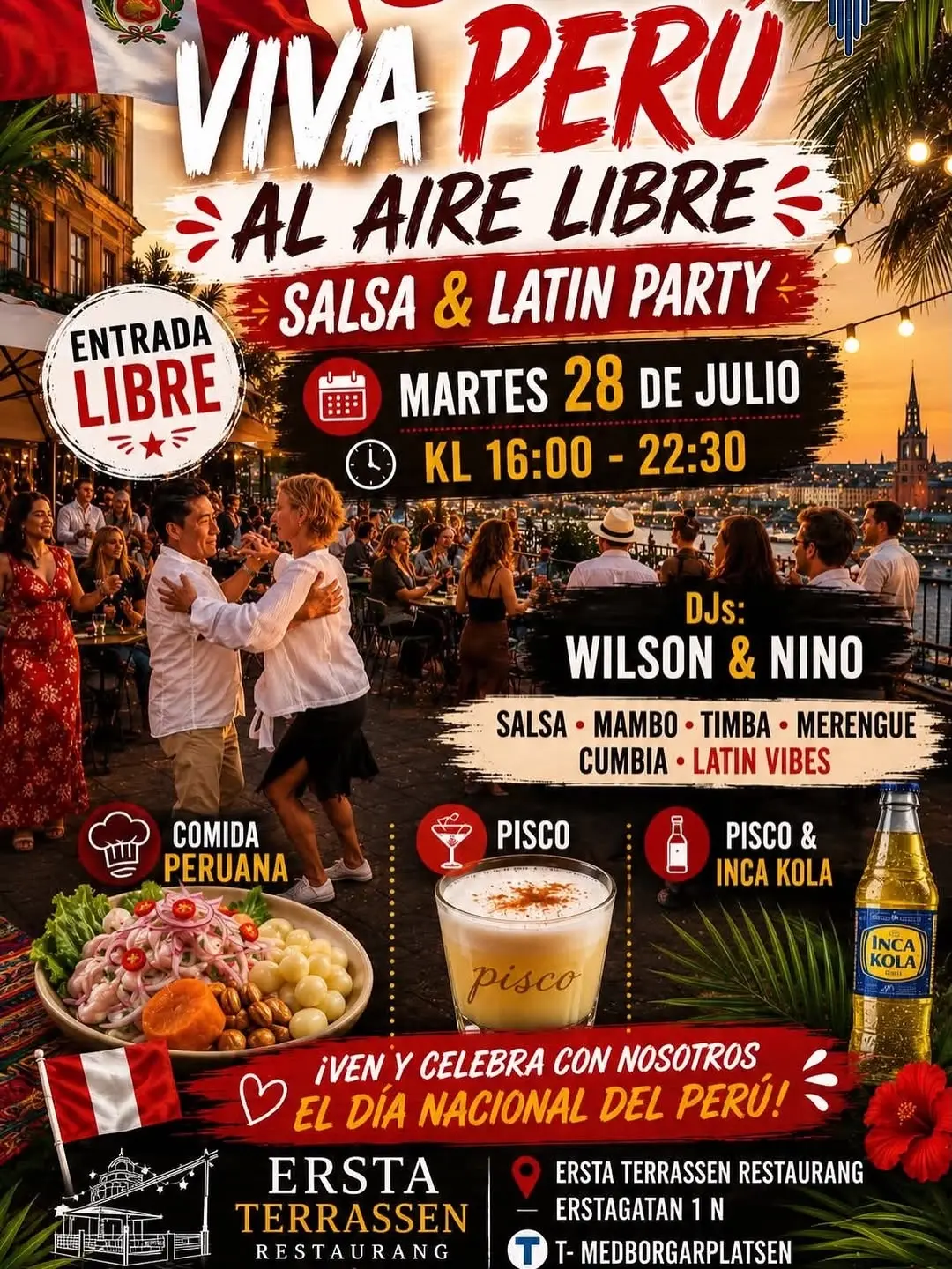 Viva Perú Al Aire Libre – Salsa & Latin Party