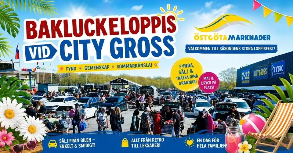 Bakluckeloppis vid City Gross/Leons