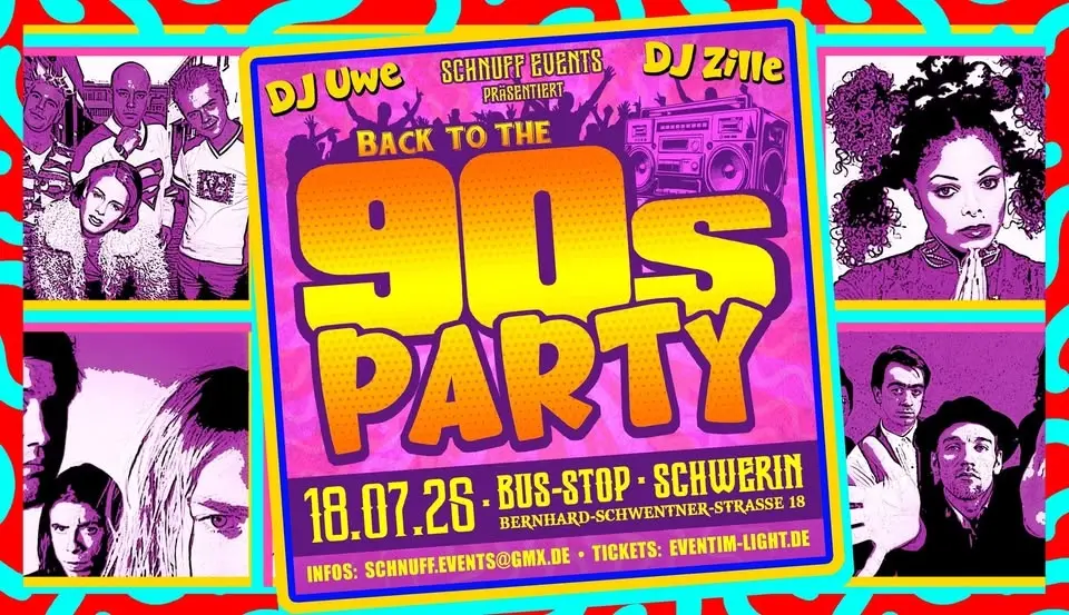 Back to the 90s Party Night in Schwerin - Bus-Stop