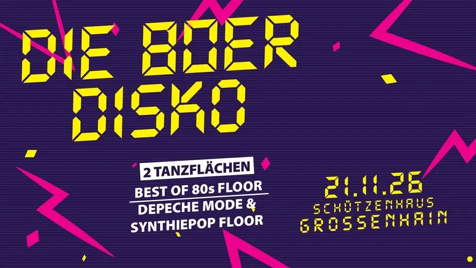 DIE 80ER DISKO - Forever Young | 21.11.2026 - Schützenhaus Großenhain