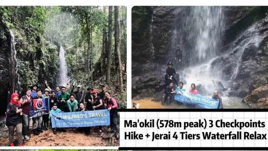 ✅Mount Ma’okil @578m Hike + Sungai Jerai 4 Tiers Waterfall Relax