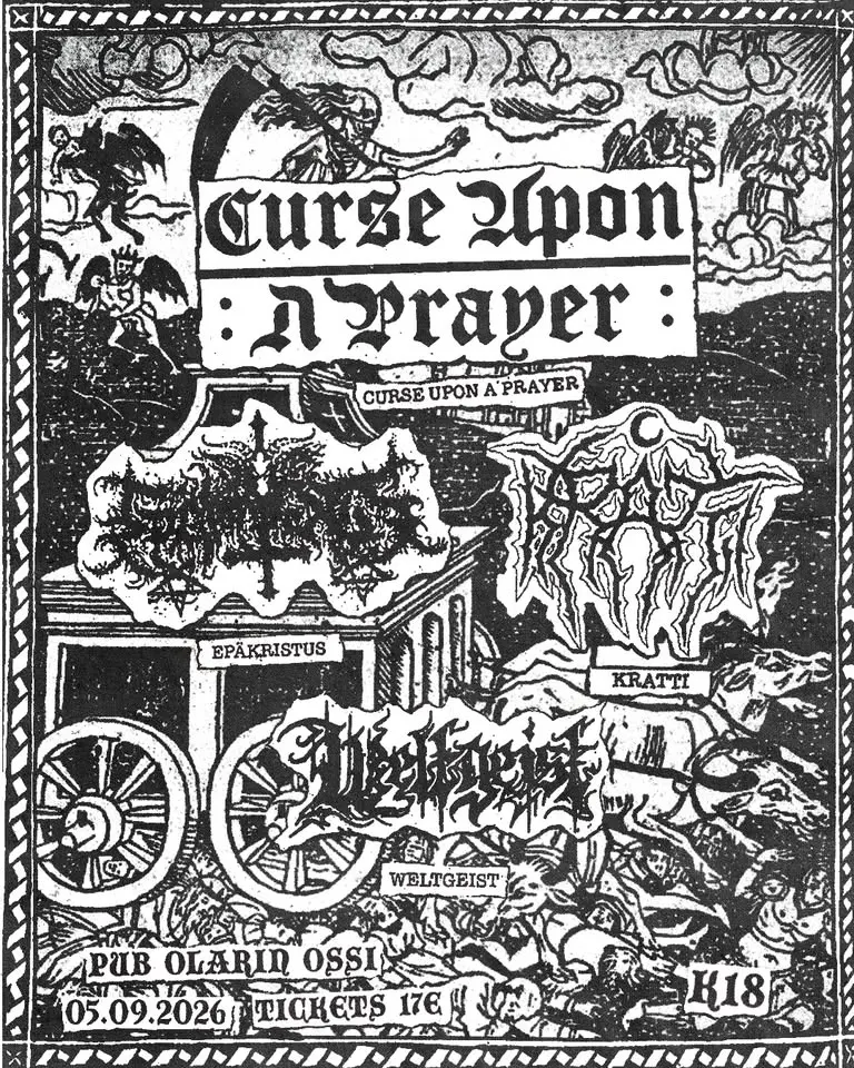 Animae Noctis vol2: CURSE UPON A PRAYER, EPÄKRISTUS, KRATTI, WELTGEIST @PUB OLARIN OSSI 5.9.2026