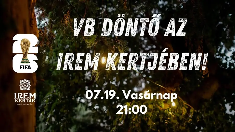 VB Döntő vetítés a Kertben!