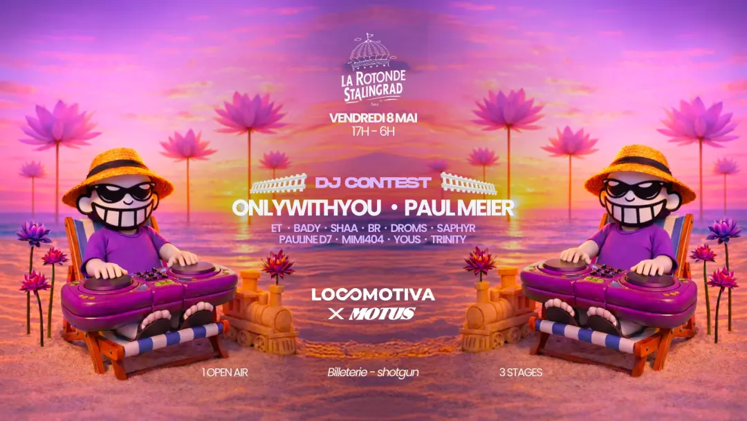 Motus x LOCOMOTIVA - 3 ROOMS & FREE OPEN AIR