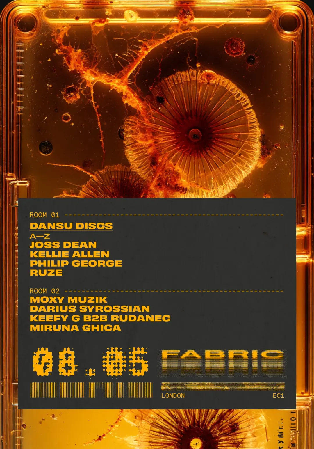 fabric: Joss Dean, Darius Syrossian, Kellie Allen, RUZE, Philip George, Keefy G, Rudanec