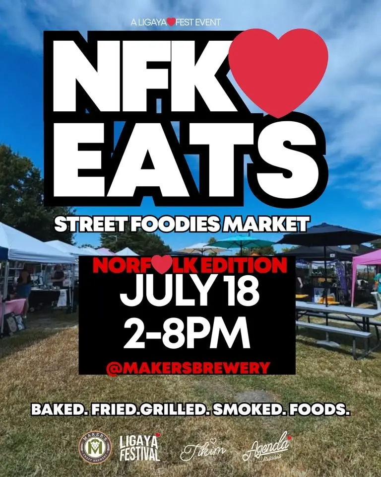 NORFOLK❤️EATS STREET FOOD NIGHT MARKET  SAT JULY 18TH 2-8PM @MAKERSBREWERY