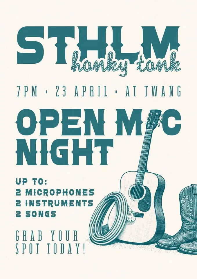Sthlm Honky Tonk Open Mic Night