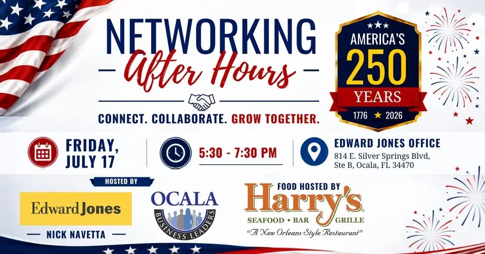 After-Hours Networking with Ocala Business Leaders & Nick Navetta with Edward Jones Investments