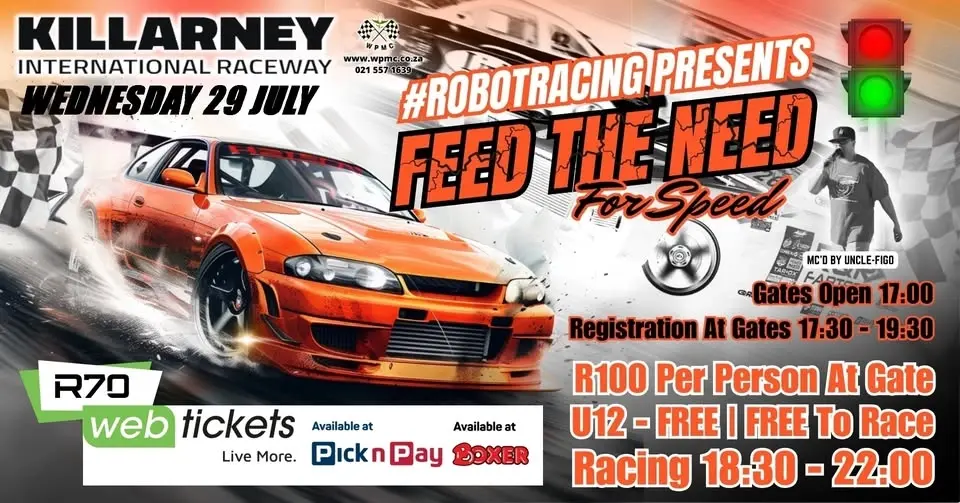 FEED YOUR NEED FOR SPEED AT KILLARNEY ROBOT RACING!