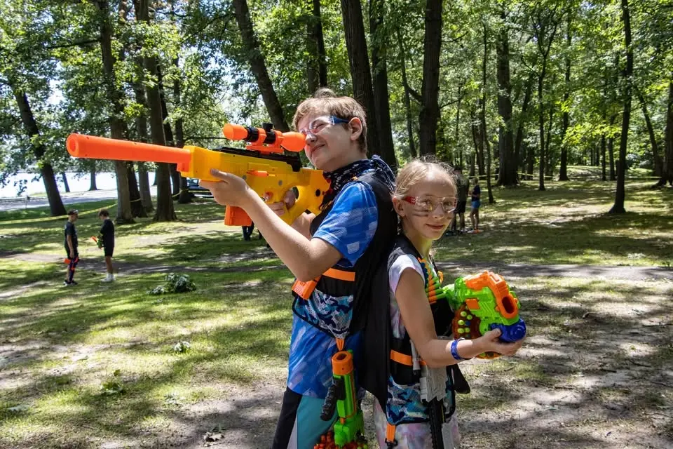 Kids Nerf Gun Battle Presented by La Porte County Family YMCA