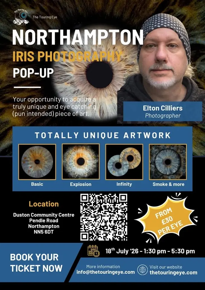 Northampton, Northamptonshire Iris Eye Photography Pop-Up