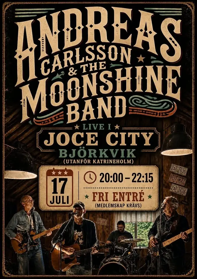 Andreas Carlsson & the Moonshine Band på Joce City