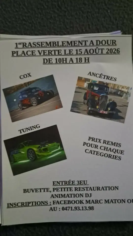 1 er rassemblement a Dour cox ancêtres