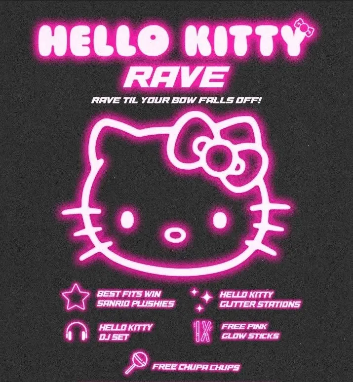 HELLO KITTY RAVE MELBOURNE