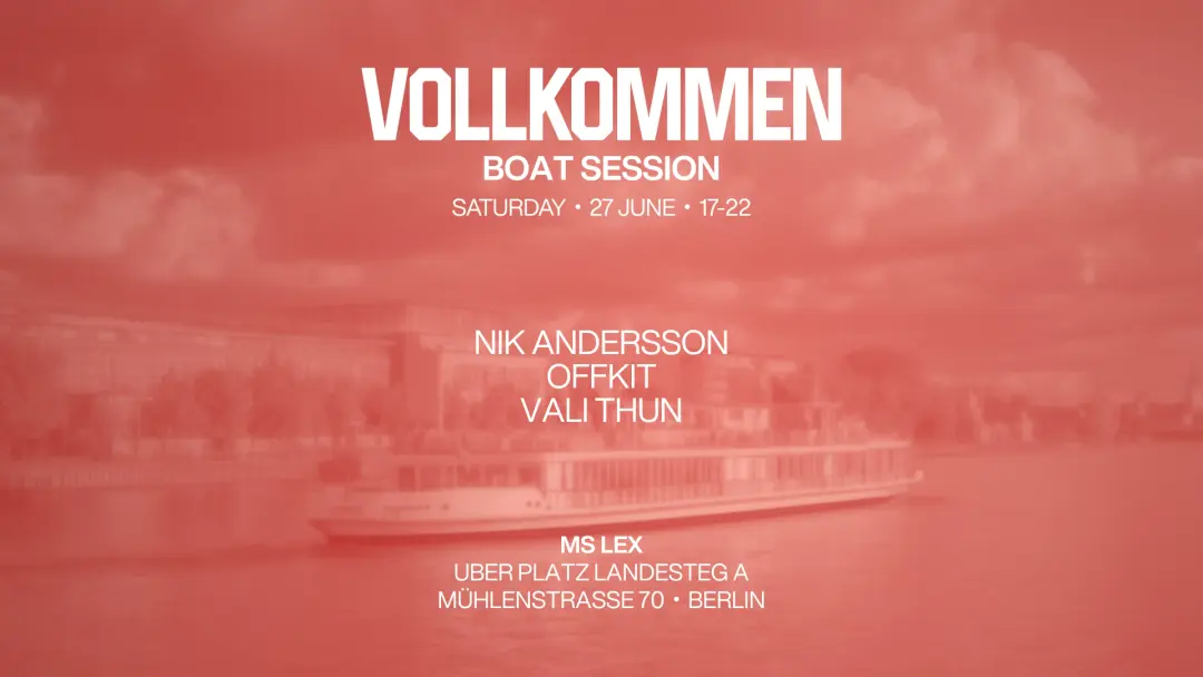 Salon X VOLLKOMMEN - Sunset Boat Session