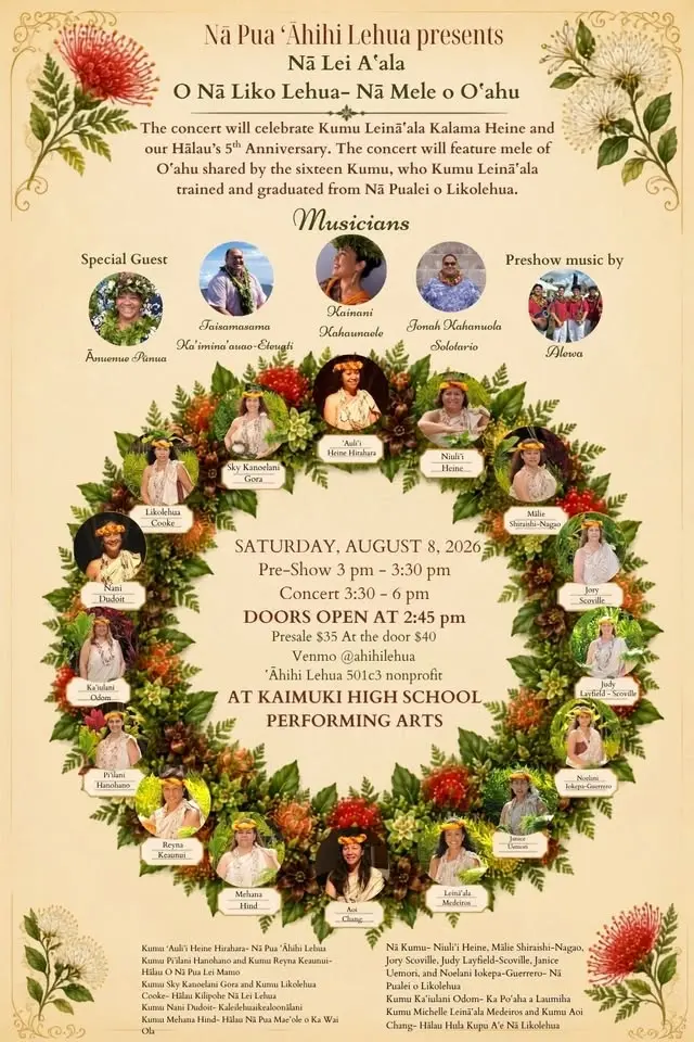 Nā Lei Aʻala o Nā Liko Lehua - Nā Mele o Oʻahu
