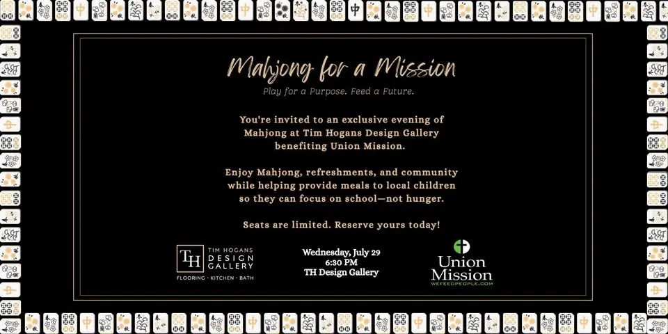 Majhong for a Mission at Tim Hogans Design Gallery