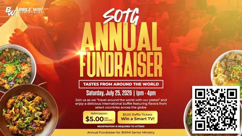 SOTG | Annual Fundraiser | Tastes from Around the World | Win a TV!