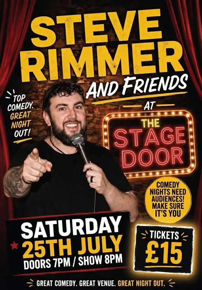 😂🎤 COMEDY NIGHT ALERT – BIG LAUGHS ARE COMING TO STAGE DOOR! 🎤😂