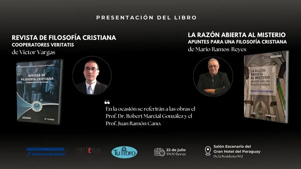 Presentación de libros LA RAZÓN ABIERTA AL MISTERIO y la REVISTA DE FILOSOFÍA CRISTIANA