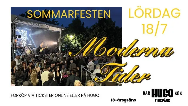Sommarfesten med MODERNA TIDER