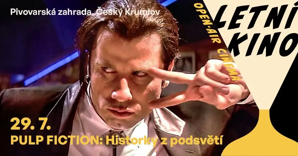 Letní kino v Pivovarské zahradě - 29. 7. Pulp Fiction: Historky z podsvětí
