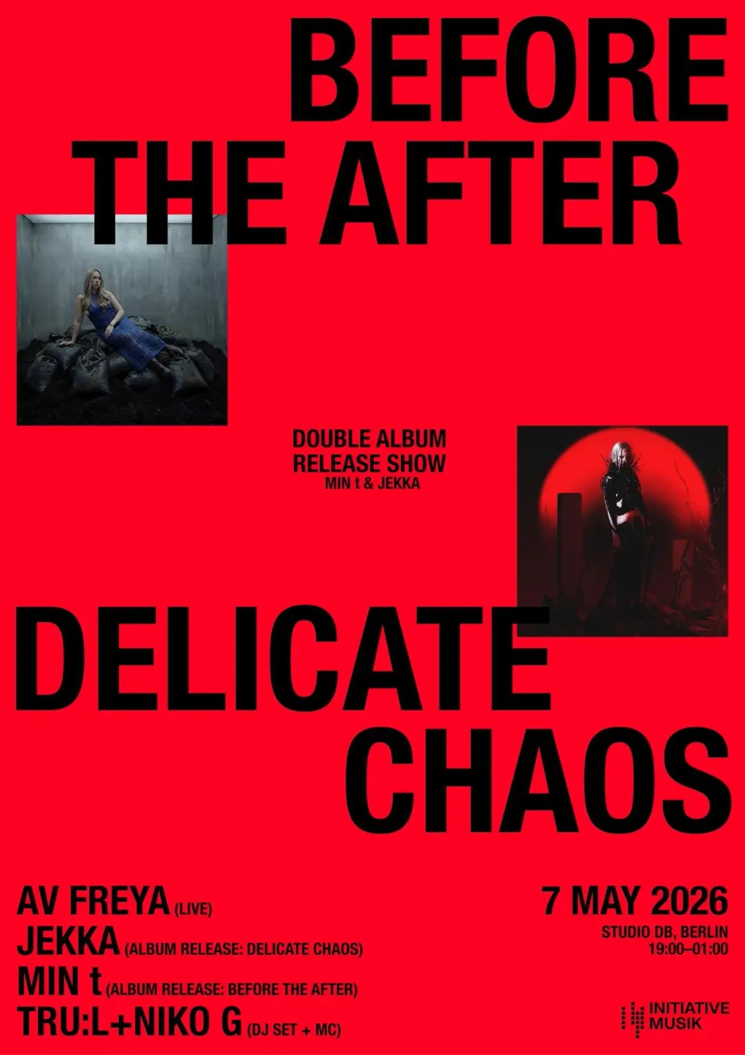 DOUBLE ALBUM RELEASE SHOW MIN t & Jekka + AV FREYA +TRU:L & Niko G