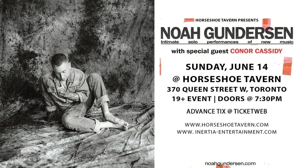 Noah Gundersen: Intimate Solo Performance of New Music wsg. Conor Cassidy