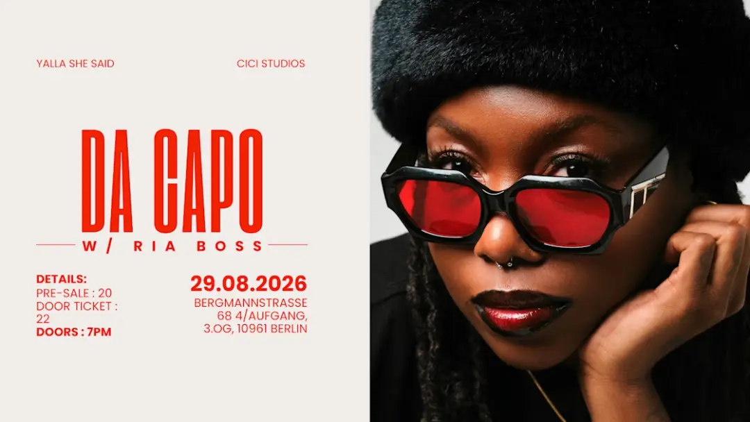 Da Capo W/ Ria Boss - Live @ Cici Studios Berlin
