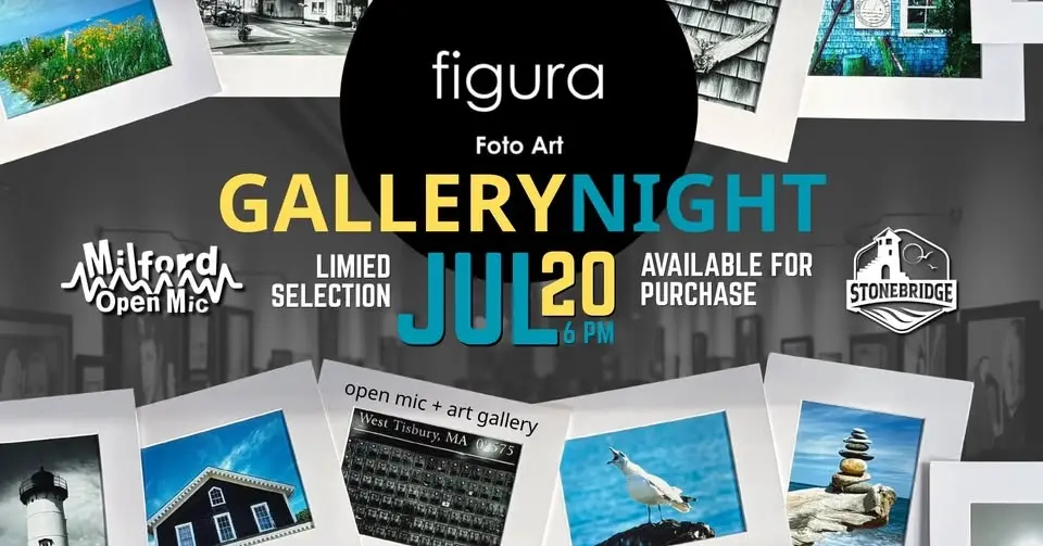 Milford Open Mic - Gallery Night with Figura Foto Art at Stonebridge Restaurant