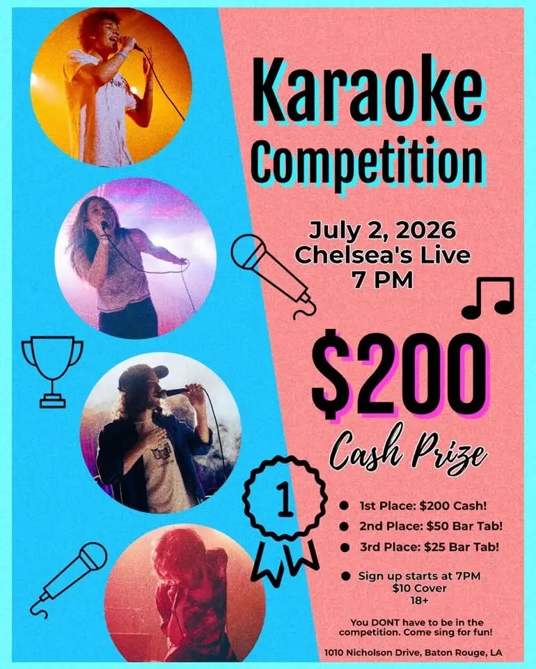 Shut Up & Sing Summer Karaoke Competition at Chelsea’s Live 