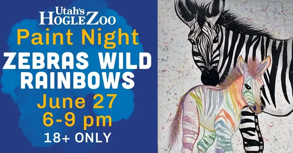 Paint Night: Wild Rainbows: Zebra