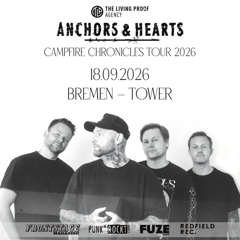 ANCHORS & HEARTS • Campfire Chronicles Tour 2026 • Bremen 18.09.26 • Tower Musikclub