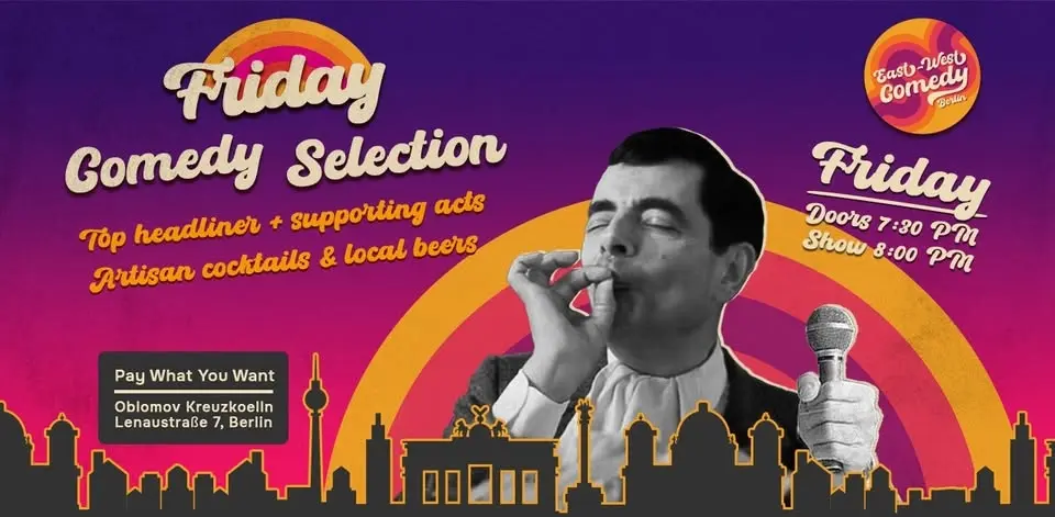 English stand-up: Friday Comedy Selection w. TBA 17.07.26