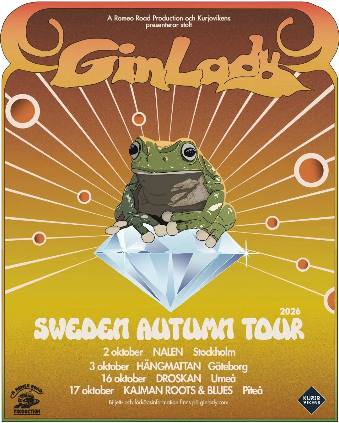 Gin Lady - Sweden Autumn Tour 2026