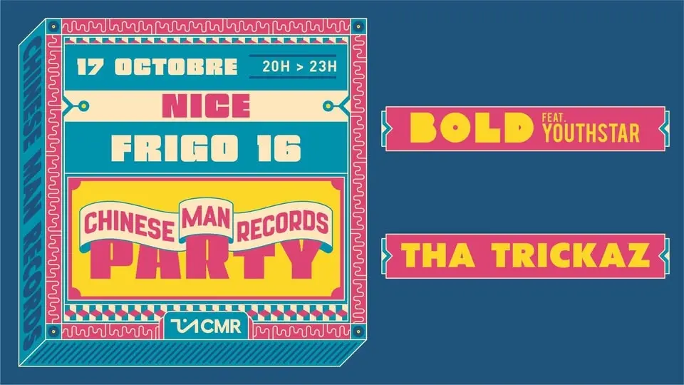 CHINESE MAN RECORDS PARTY // SAM. 17 OCTOBRE 2026 // FRIGO 16