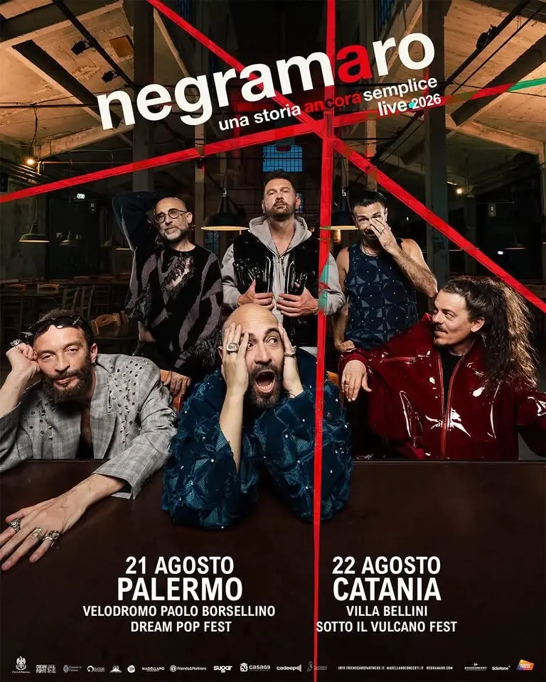 Negramaro in concerto due date in Sicilia