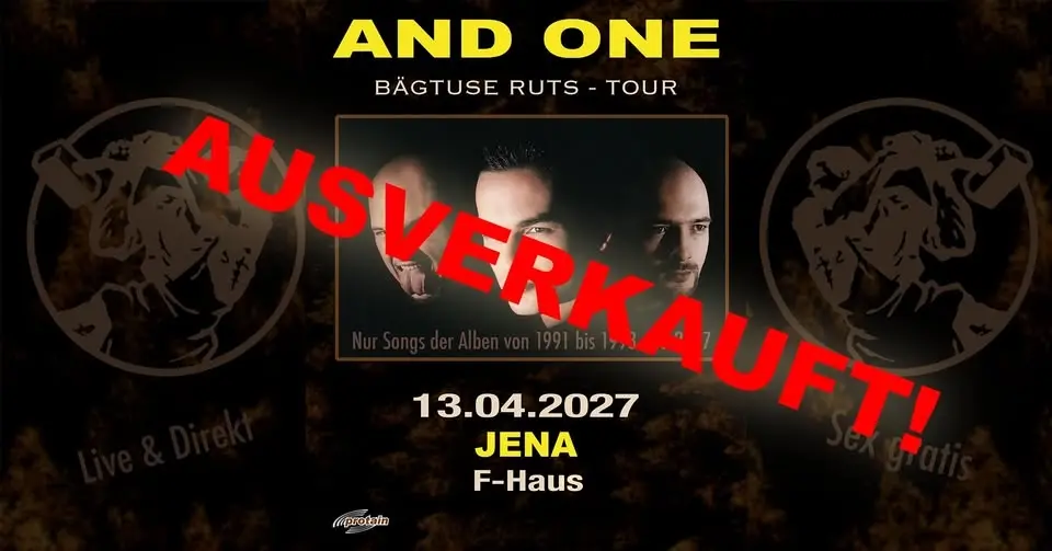 AND ONE - Bägtuse Ruts 2027 (Ausverkauft)