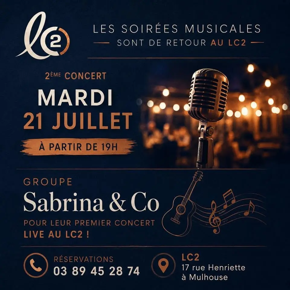 🎤 Concert live avec Sabrina & Co au LC2