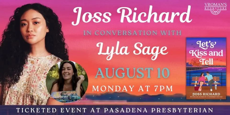 Joss Richard, with Lyla Sage, discusses & signs Let’s Kiss & Tell
