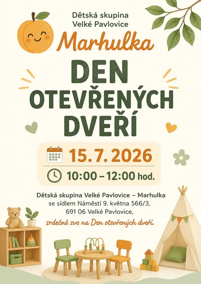DEN OTEVŘENÝCH DVEŘÍ v dětské skupině MARHULKA
