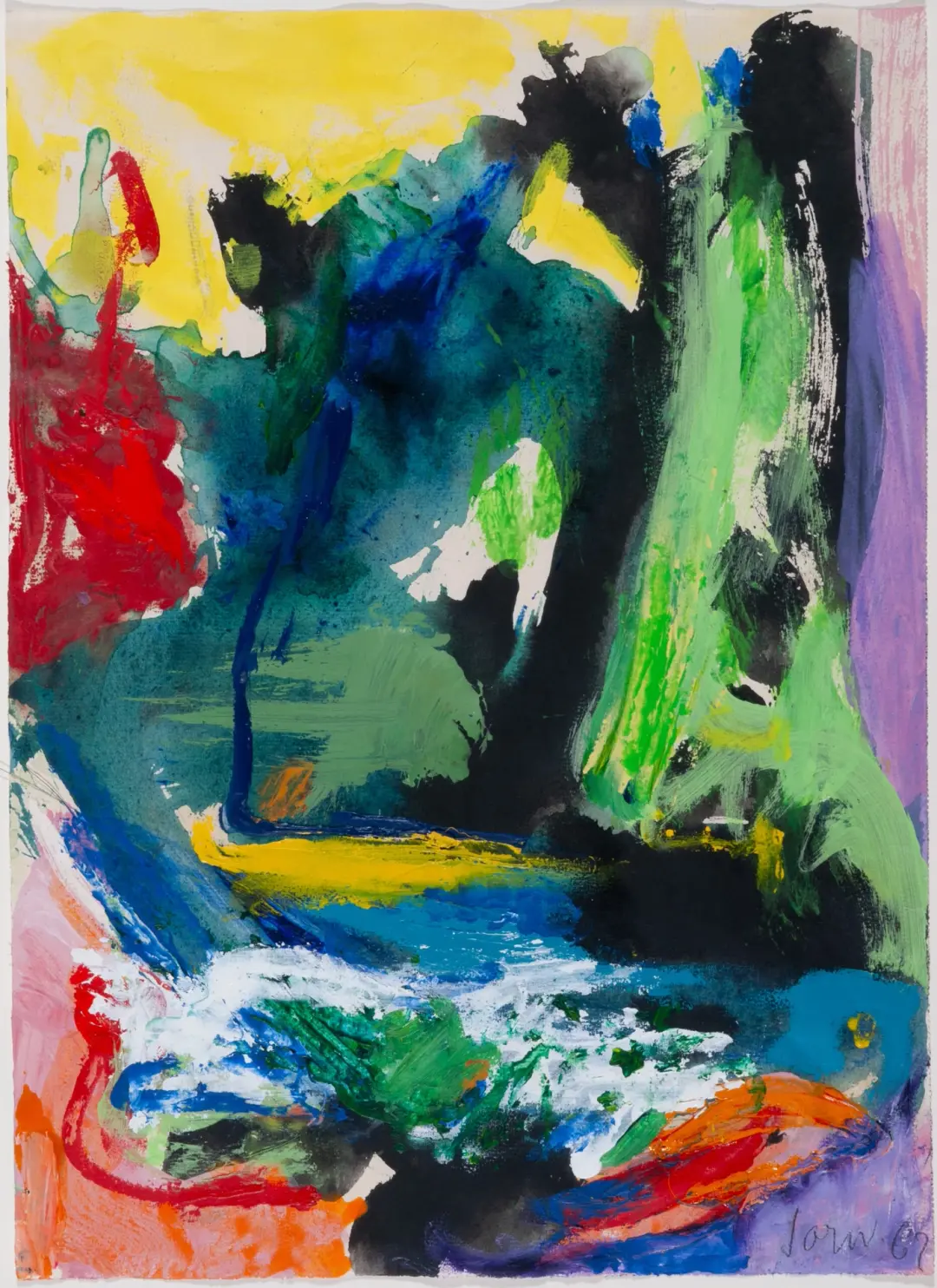 Asger Jorn och Per Kirkeby på Nordiska Akvarellmuseet